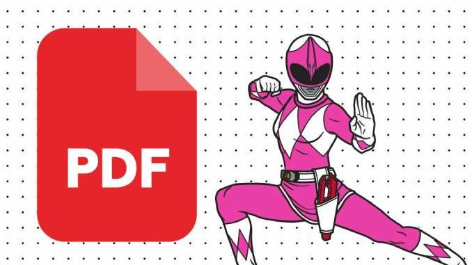 Desenhos da Power Ranger Rosa em PDF