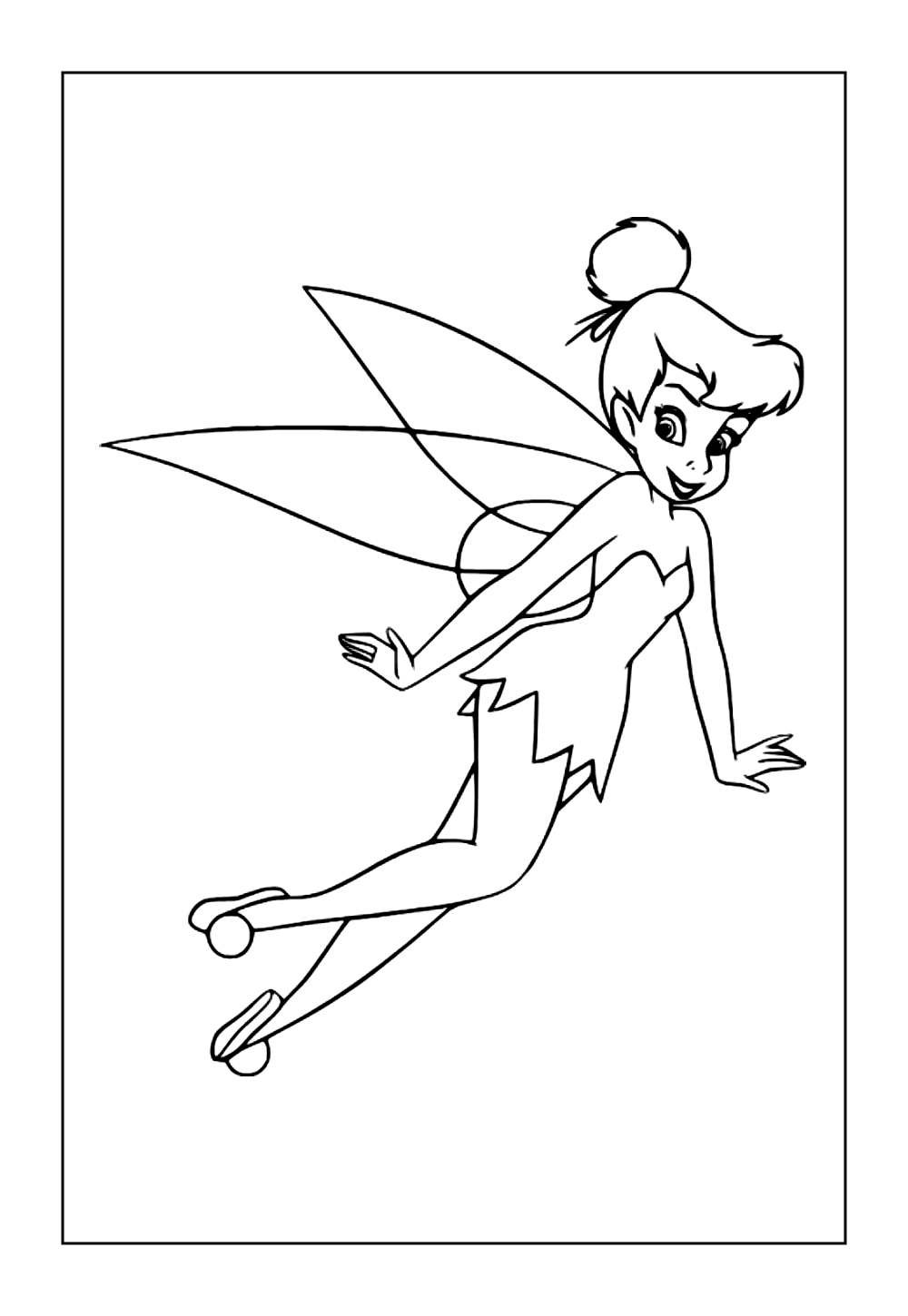 Desenho para Imprmir e Colorir da Sininho