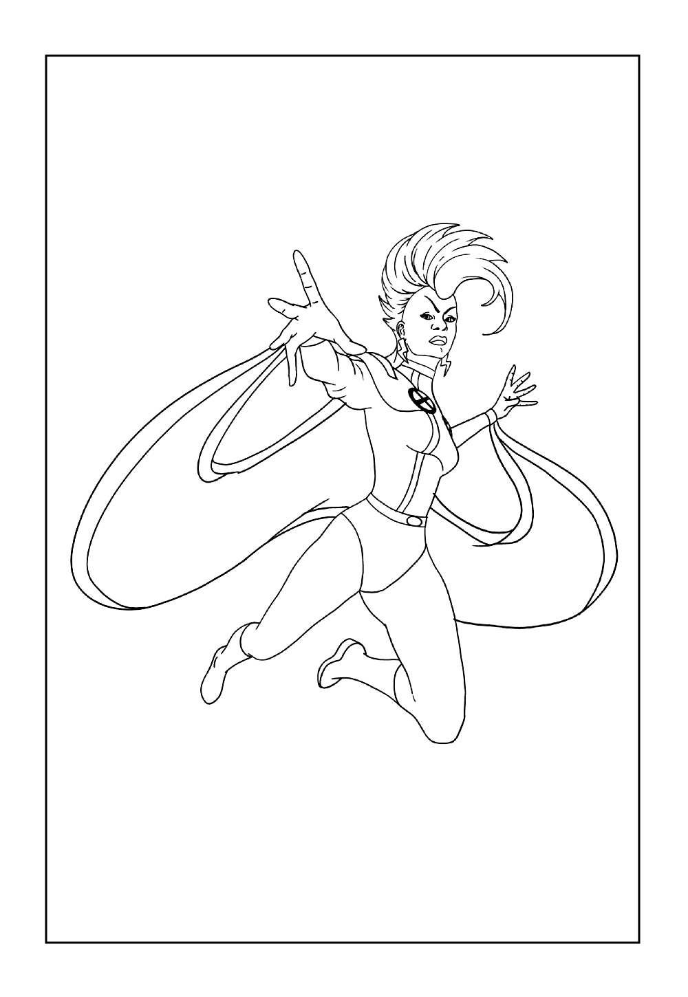 Desenho da Tempestade para pintar