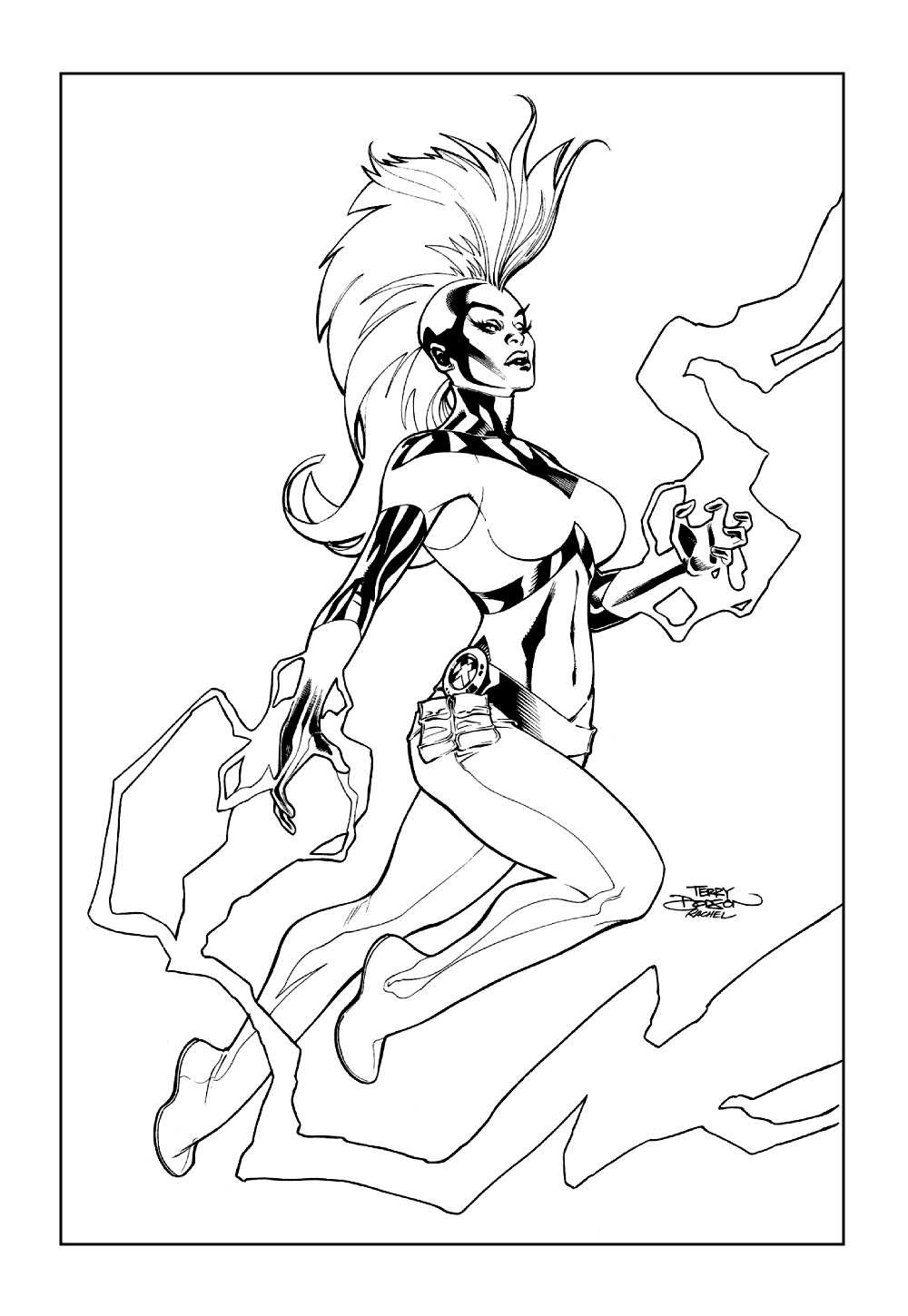 Desenho da Tempestade para colorir