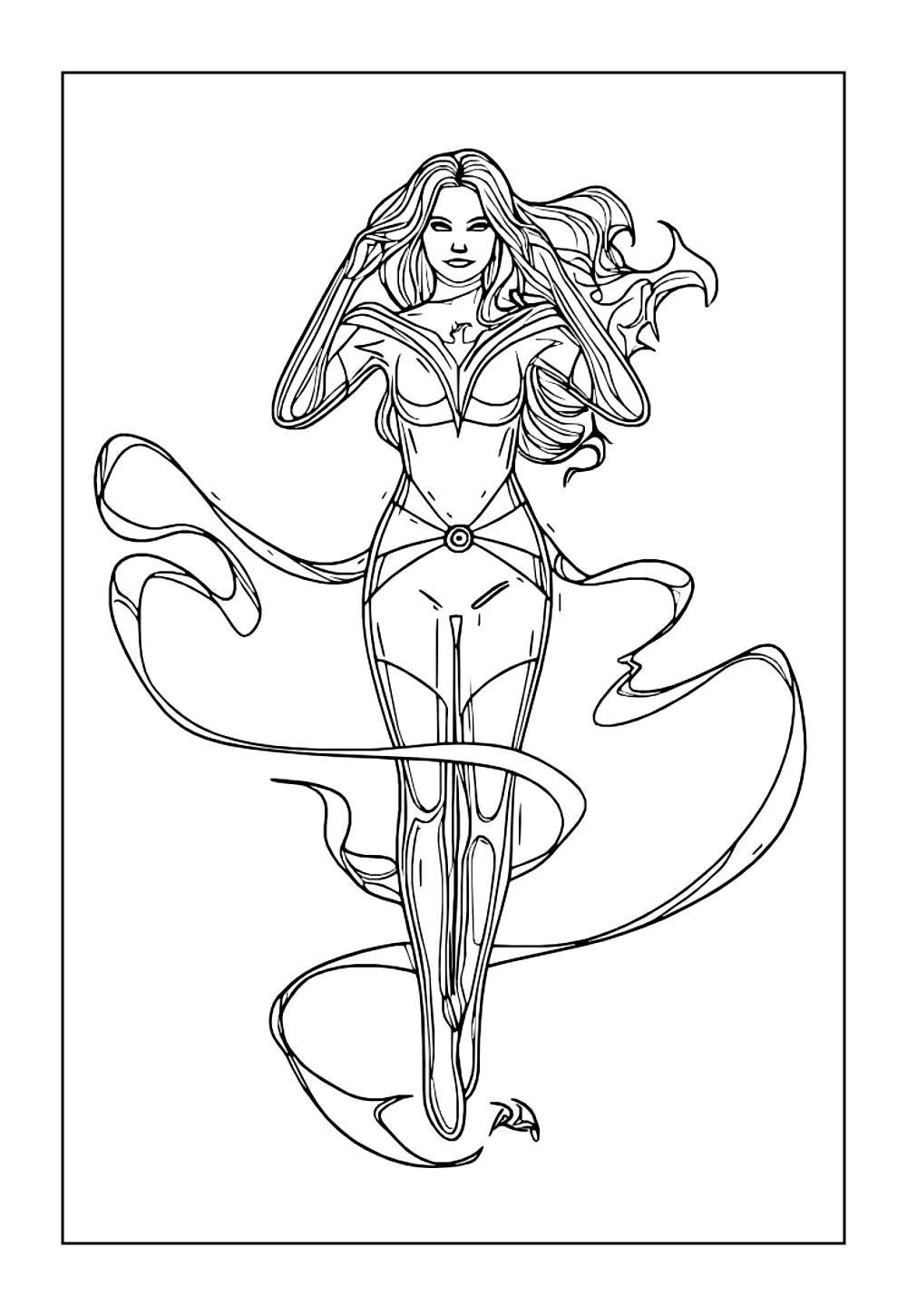 Desenho do X-Men para colorir