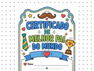 Desenhos de Certificado de Melhor Pai do Mundo para colorir