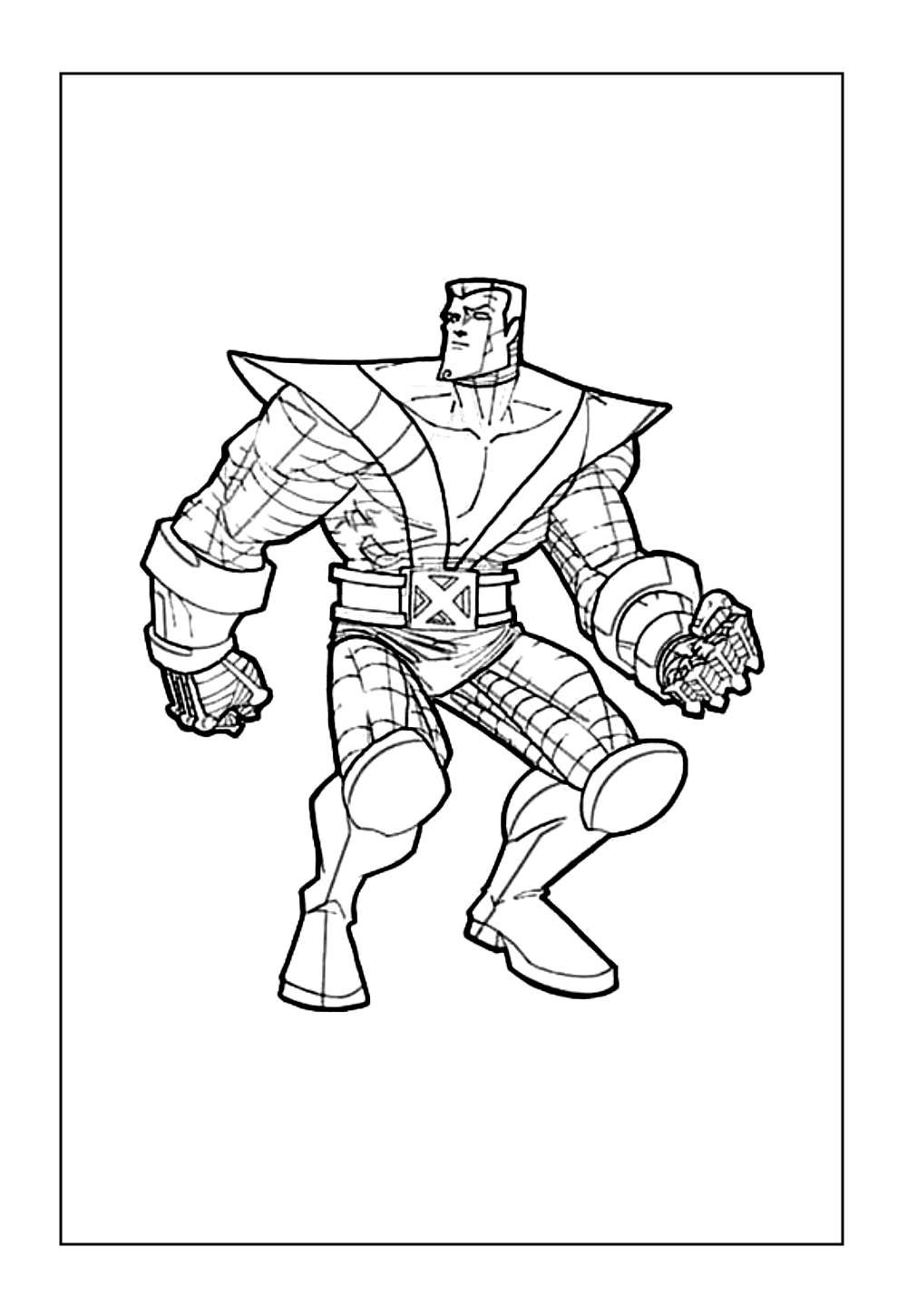 Desenho de Colossus para imprimir