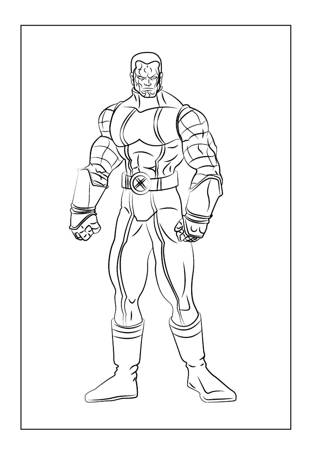 Desenho de Colossus para colorir
