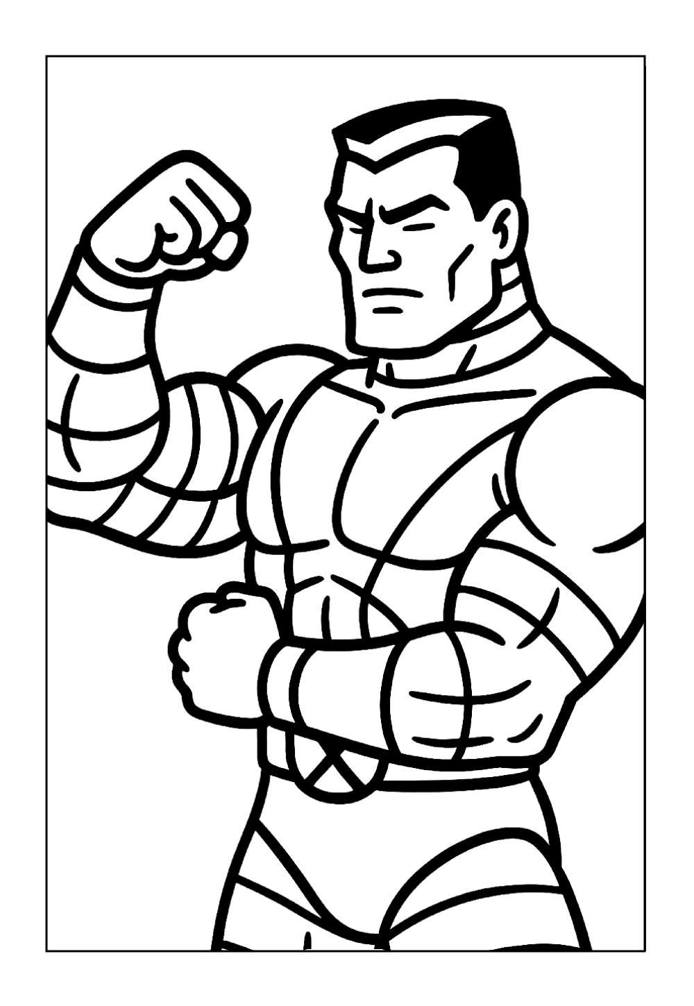 Desenho de Colossus do X-Men