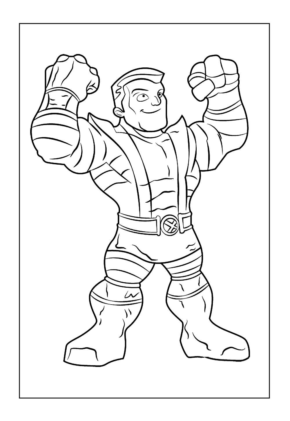 Desenho de Colossus para colorir
