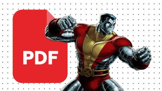 Desenhos de Colossus em PDF