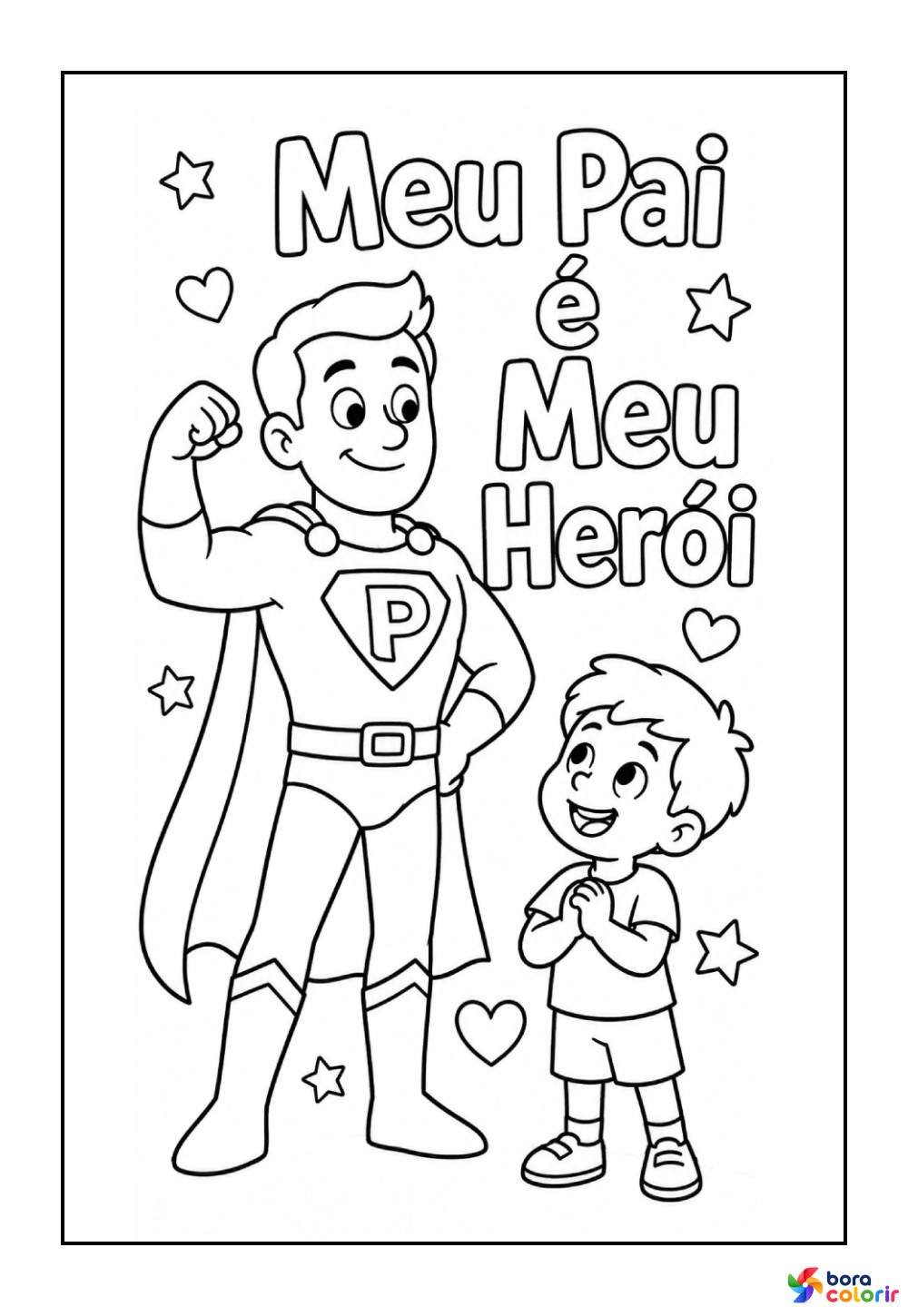 Desenho de Dia dos Pais