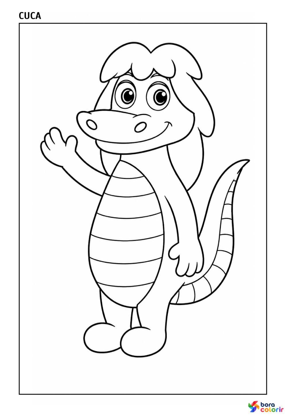 Desenho de Foclore para colorir
