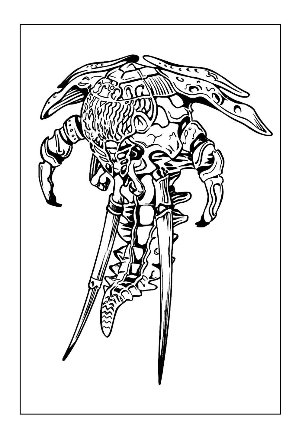 Monstro de Power Rangers Samurai para colorir