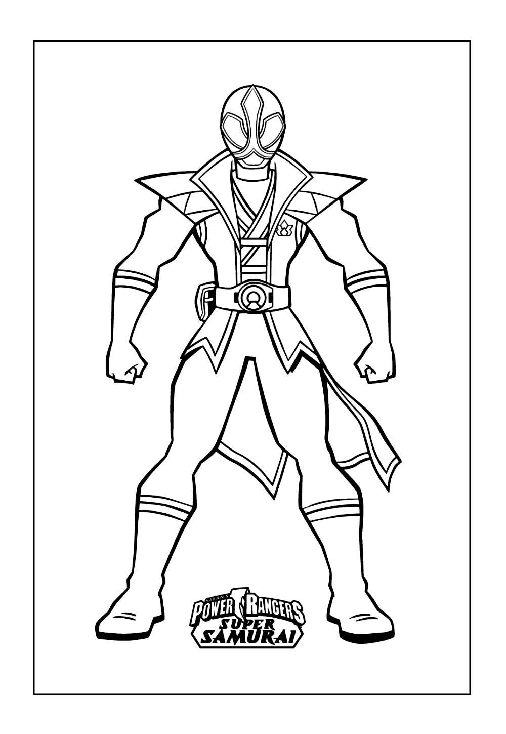Desenho Power Rangers Samurai para Imprimir