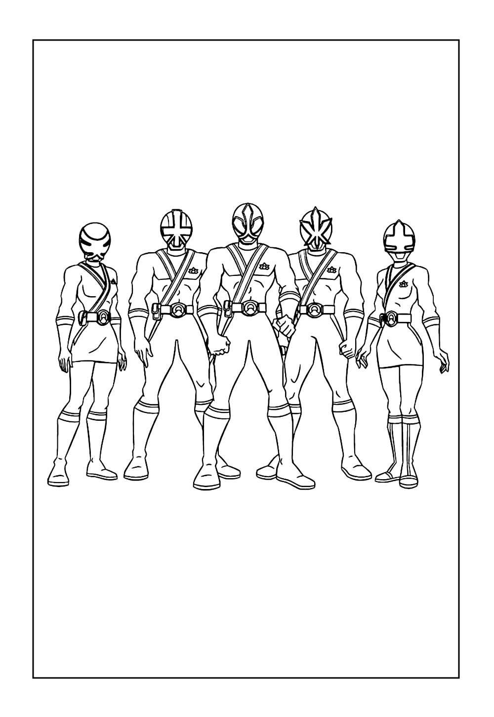 Desenhos Power Ranger Samurai Pintar