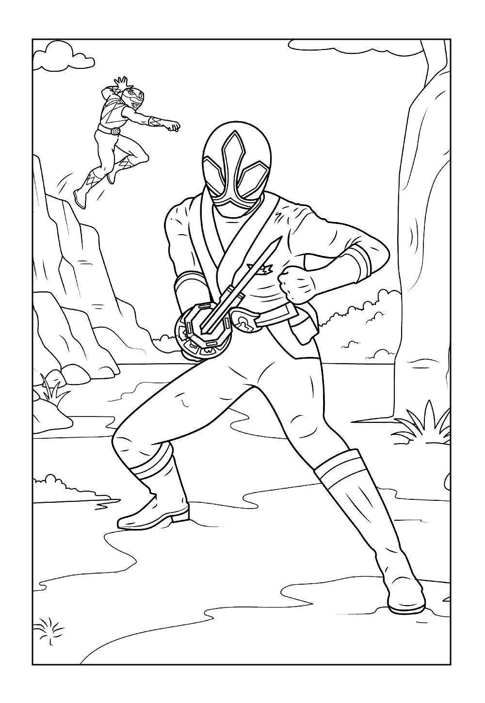 Desenhos Power Ranger Samurai para colorir