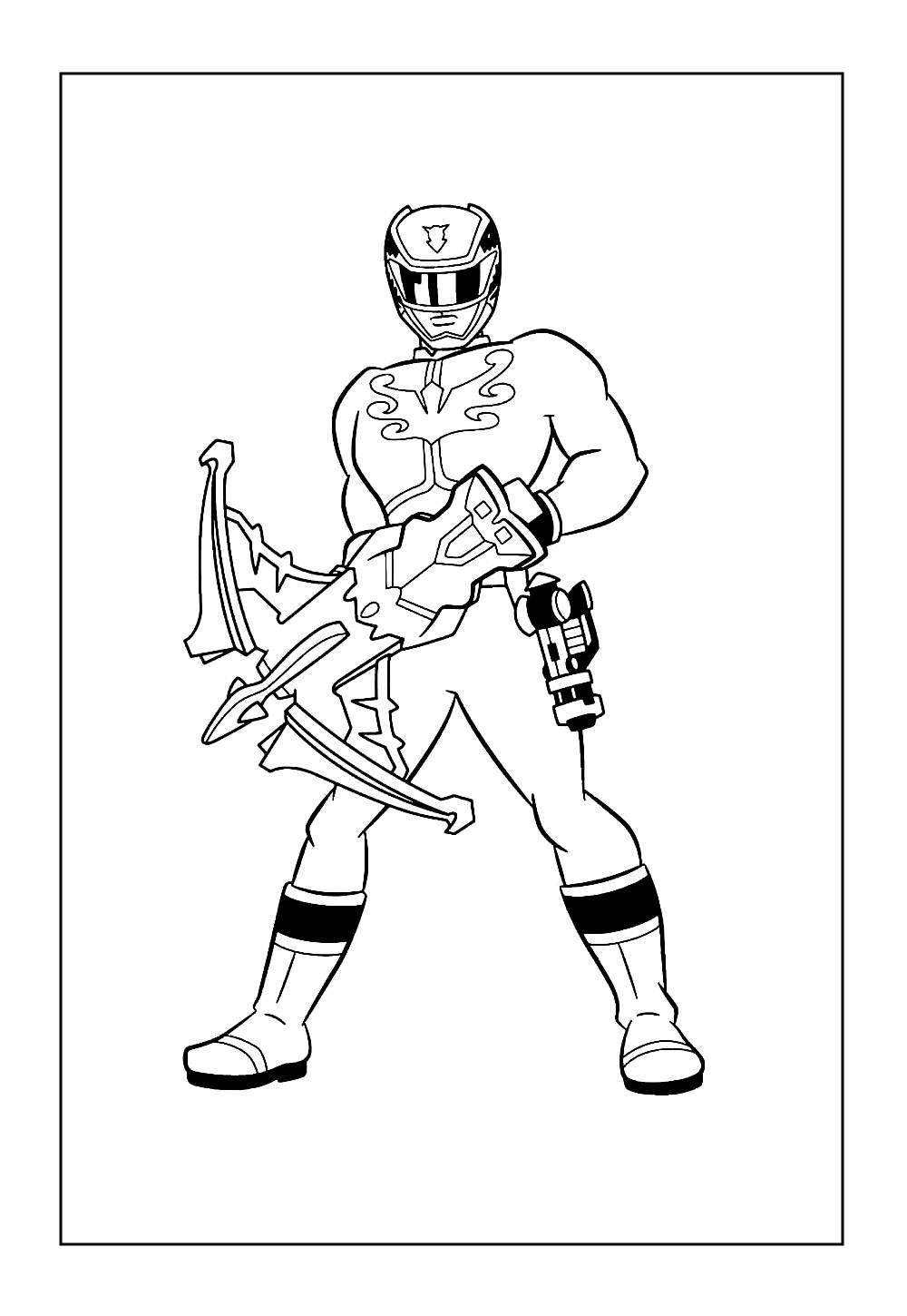Desenho para Colorir de Power Rangers Samurai