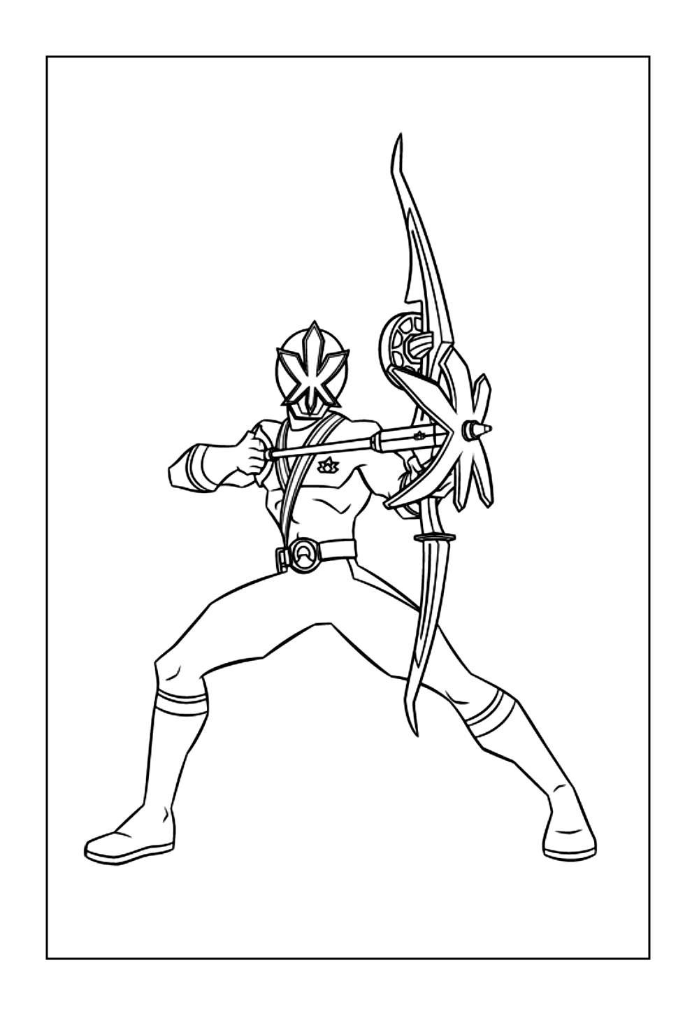 Power Rangers Samurai para pintar
