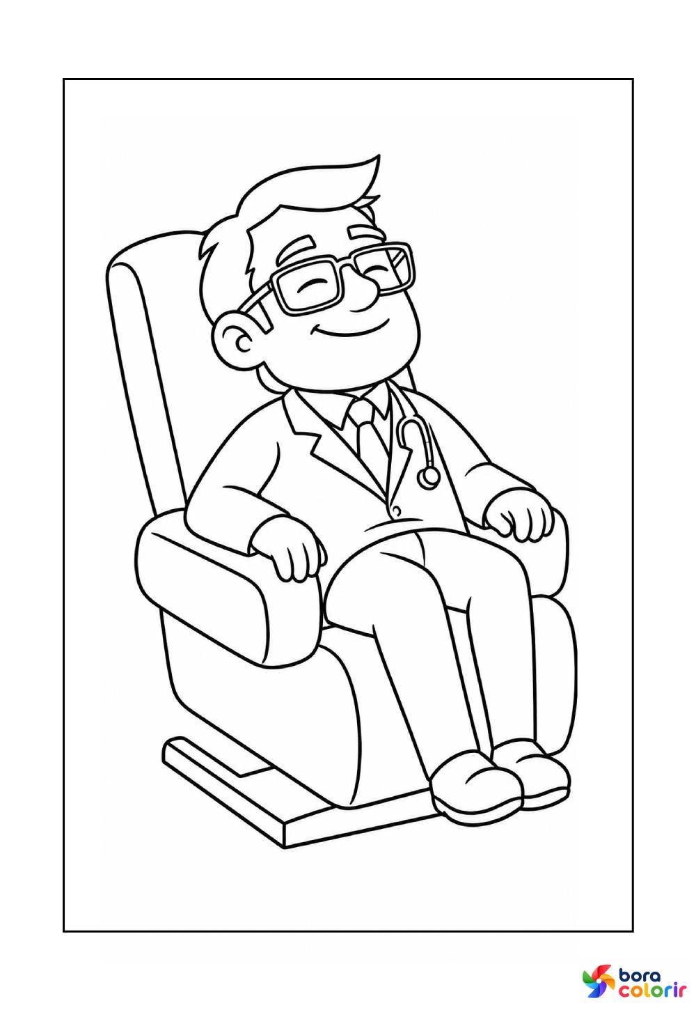 Desenhos de Psicólogo para pintar