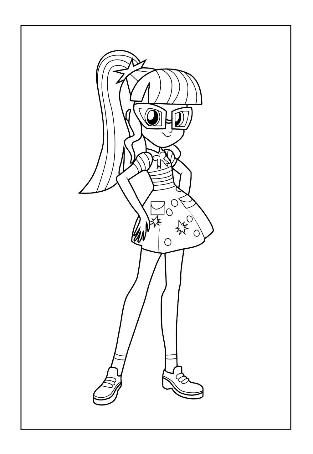 Desenhos da Twilight Sparkle para pintar e colorir
