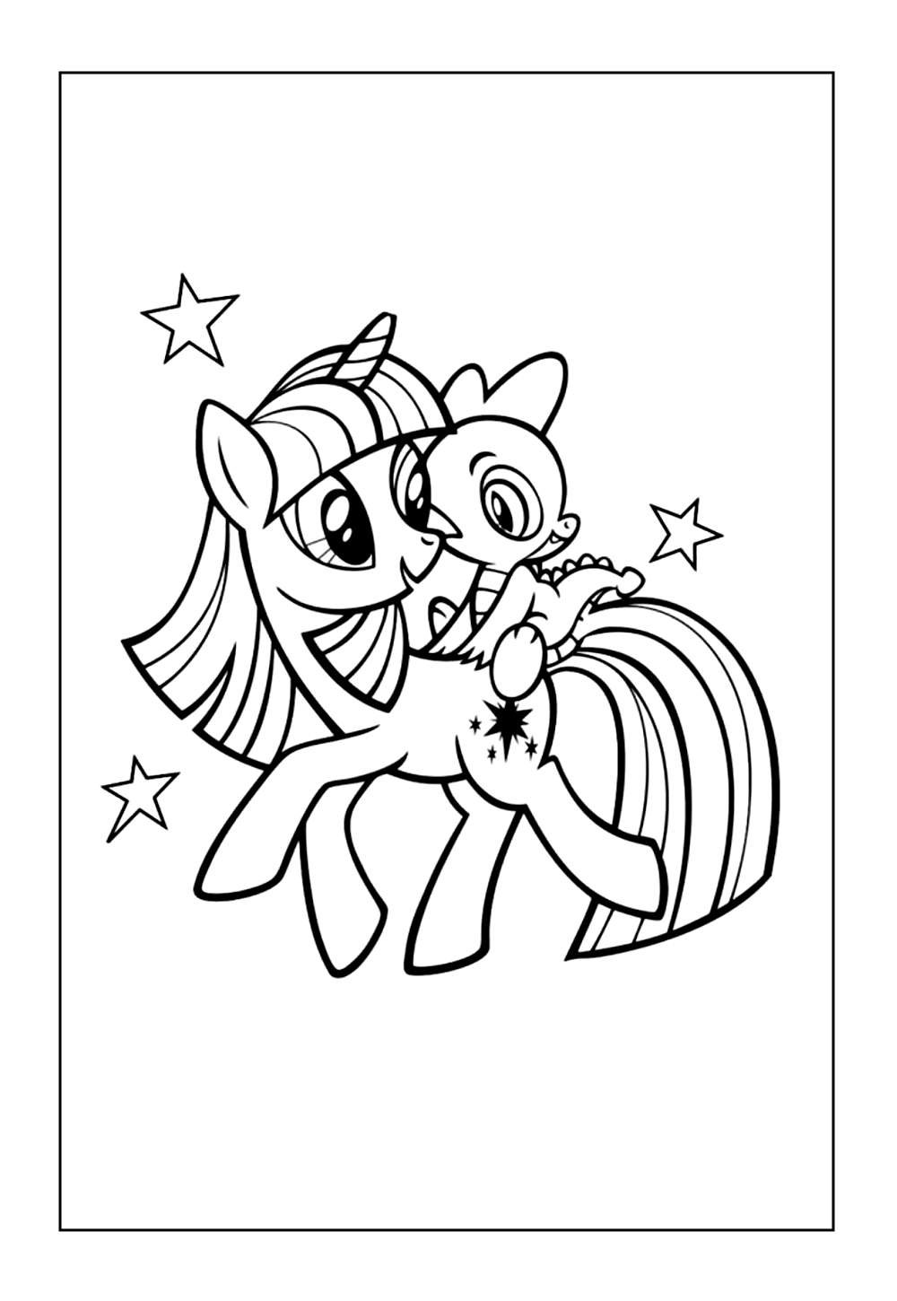 Desenho da Twilight Sparkle para imprimir