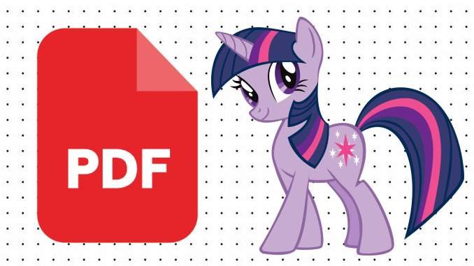 Desenhos da Twilight Sparkle em PDF