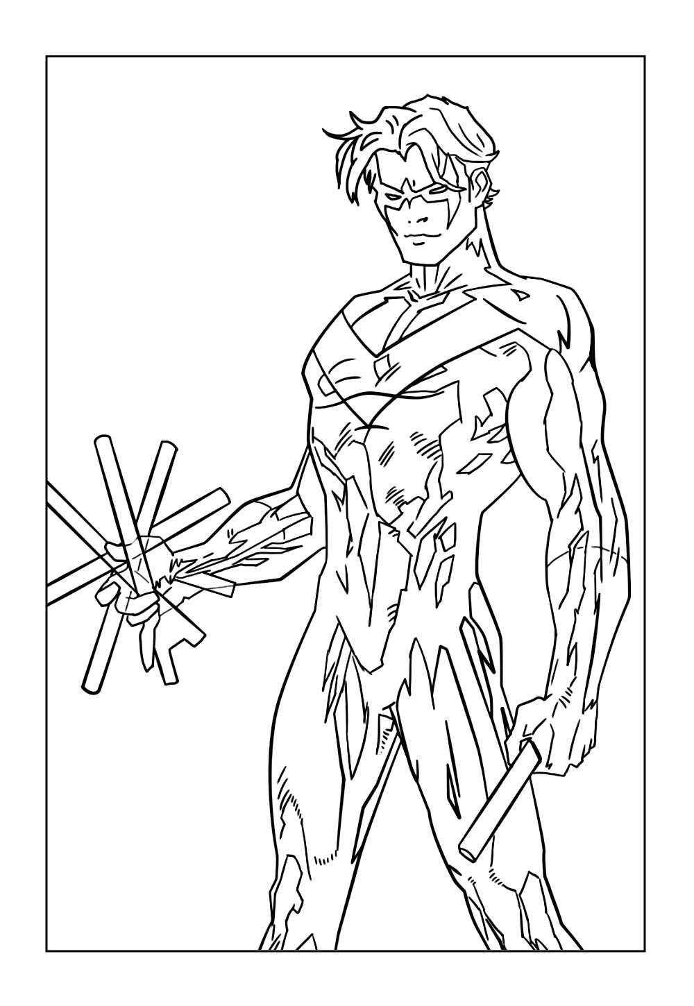 Desenho do Asa Noturna para colorir