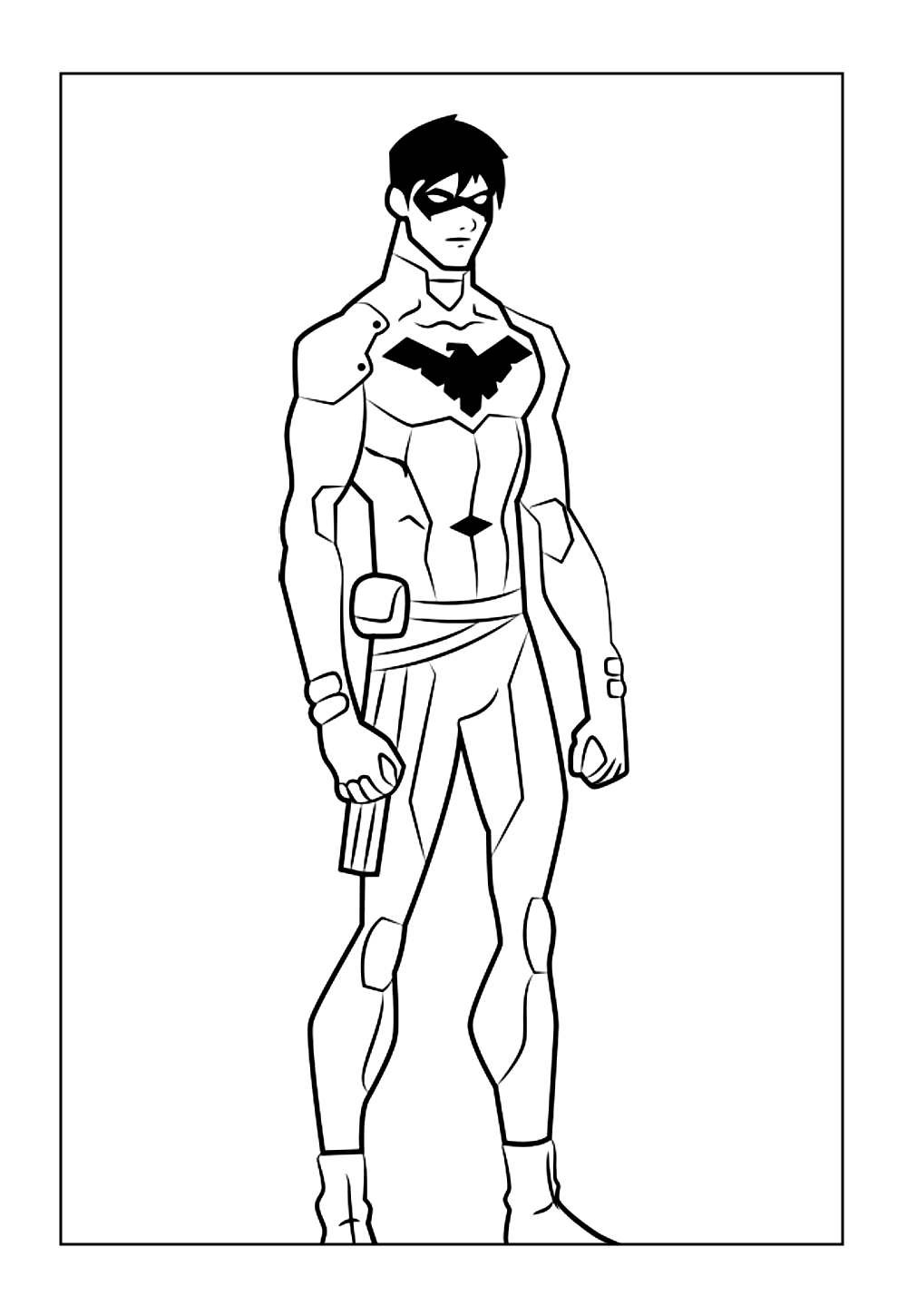 Desenhos Asa Noturna para colorir