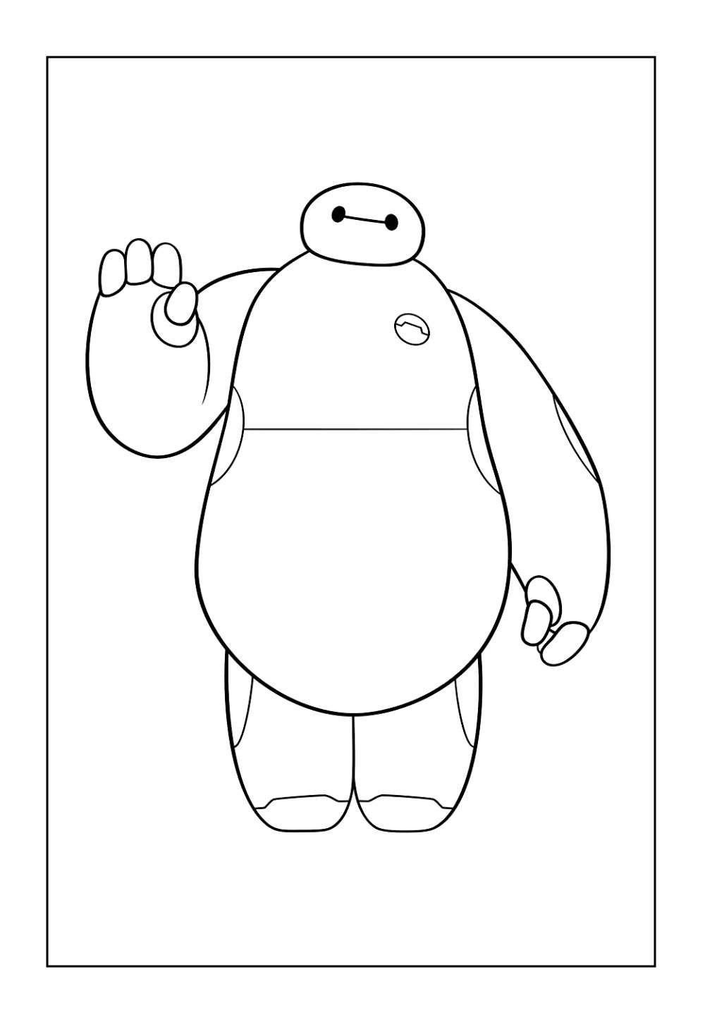 Desenho do Baymax do Operação Big Hero