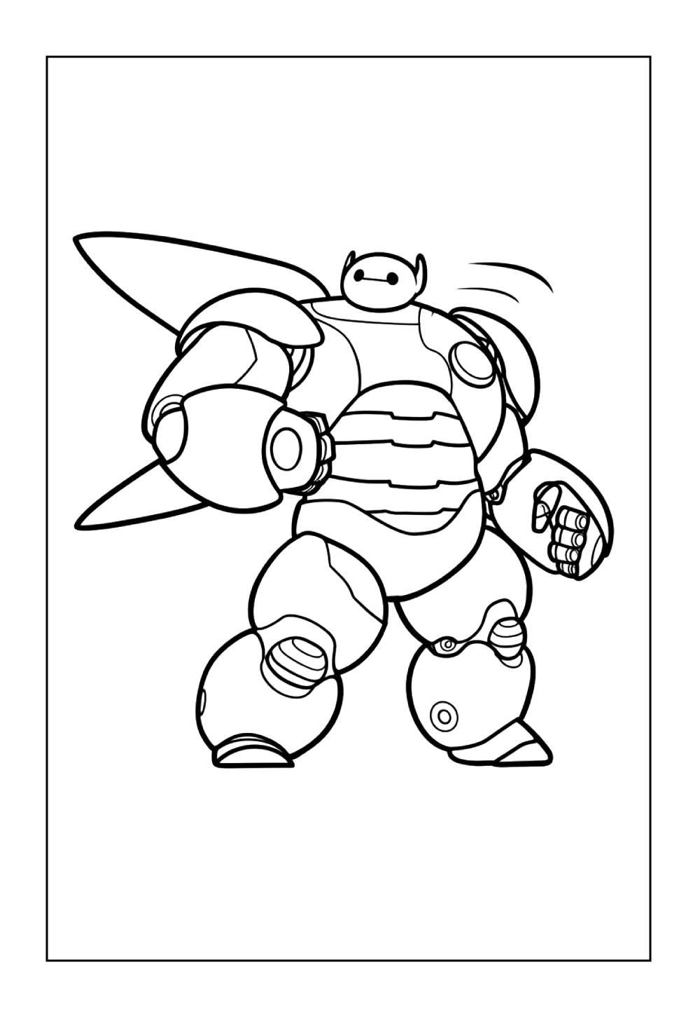 Baymax para colorir