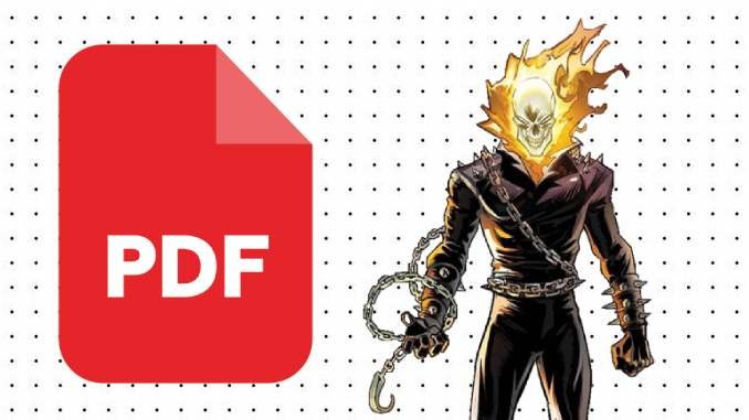 Desenhos do Motoqueiro Fantasma em PDF