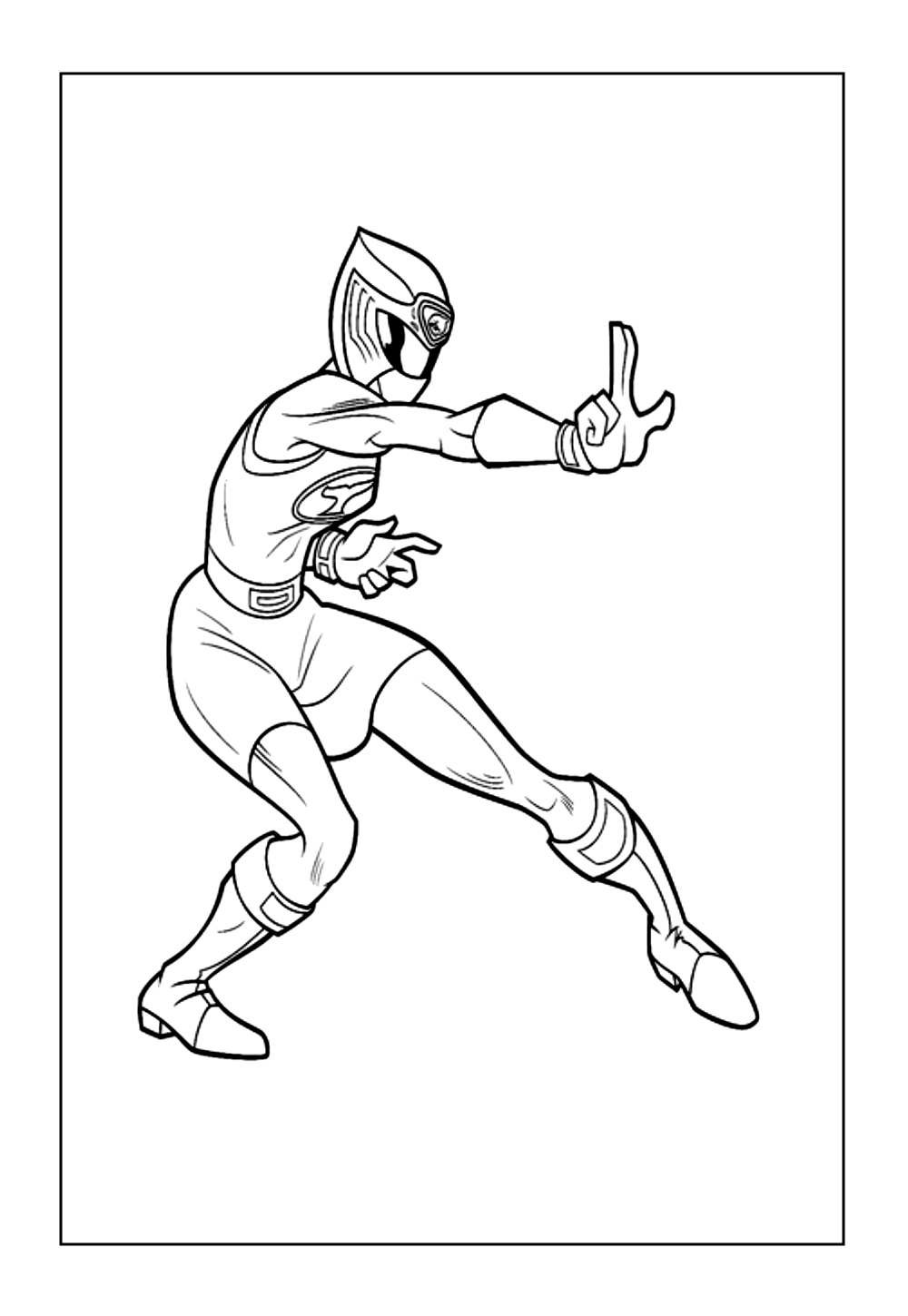 Desenhos para Colorir da Power Ranger Amarela