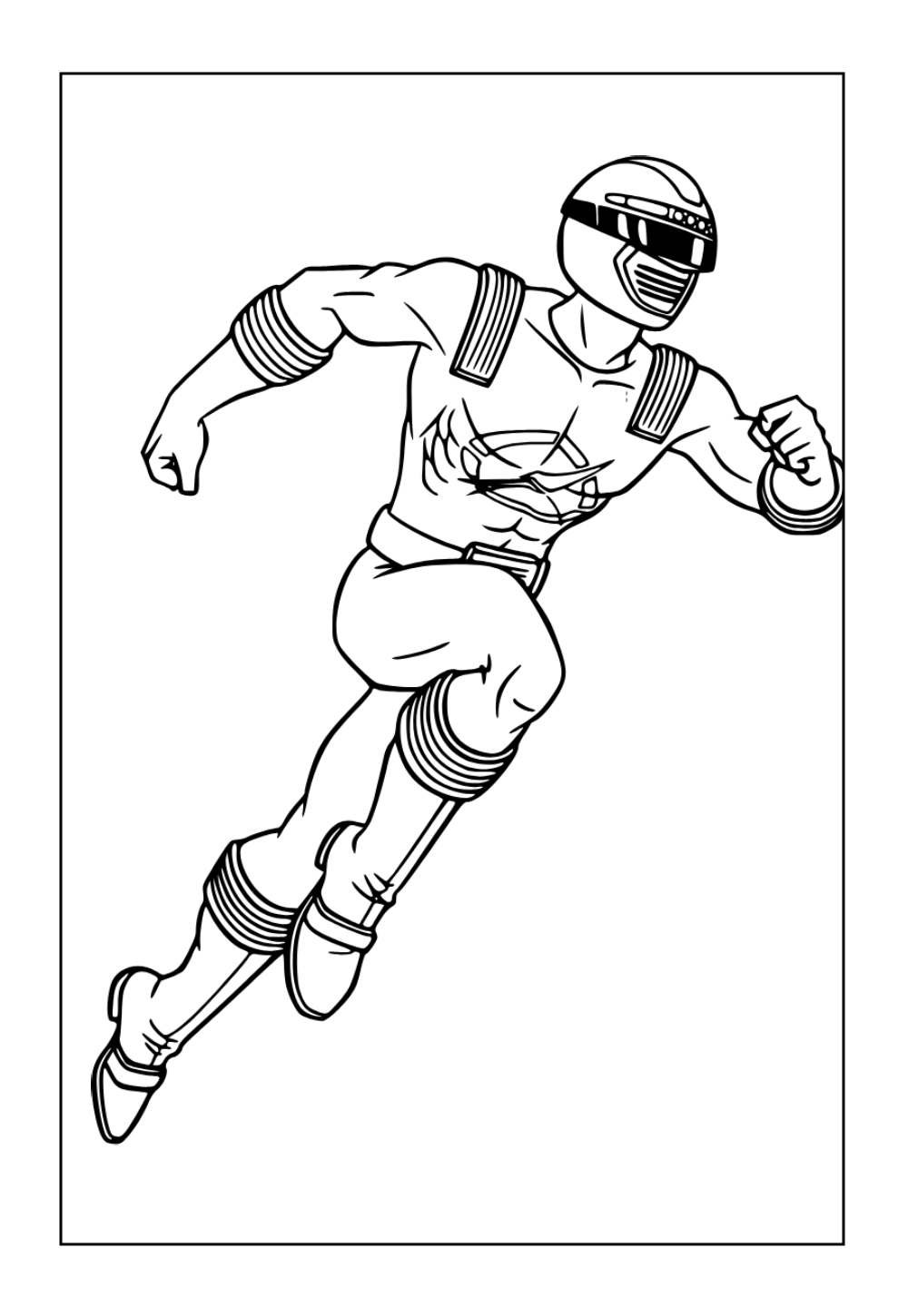 Desenhos da Power Ranger Amarela para colorir