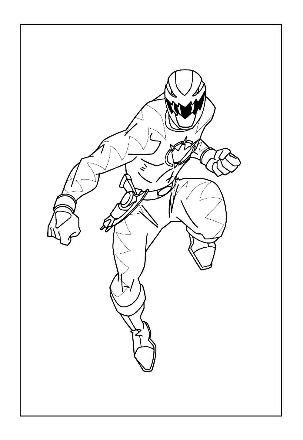 Desenhos da Power Ranger Amarela para pintar