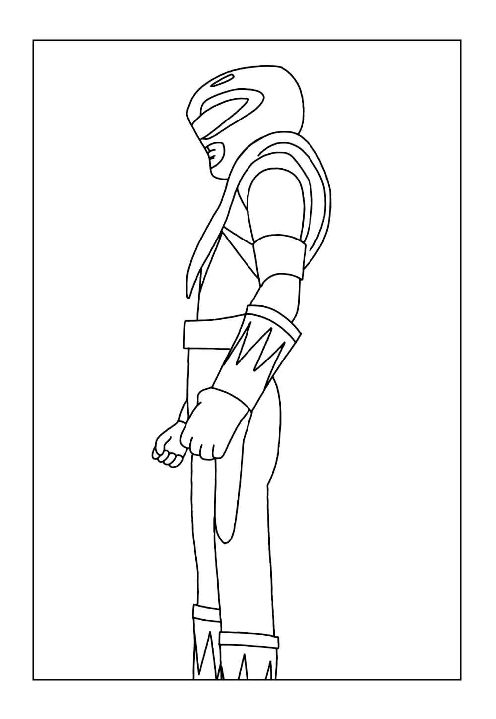 Desenho do Power Ranger Verde para colorir