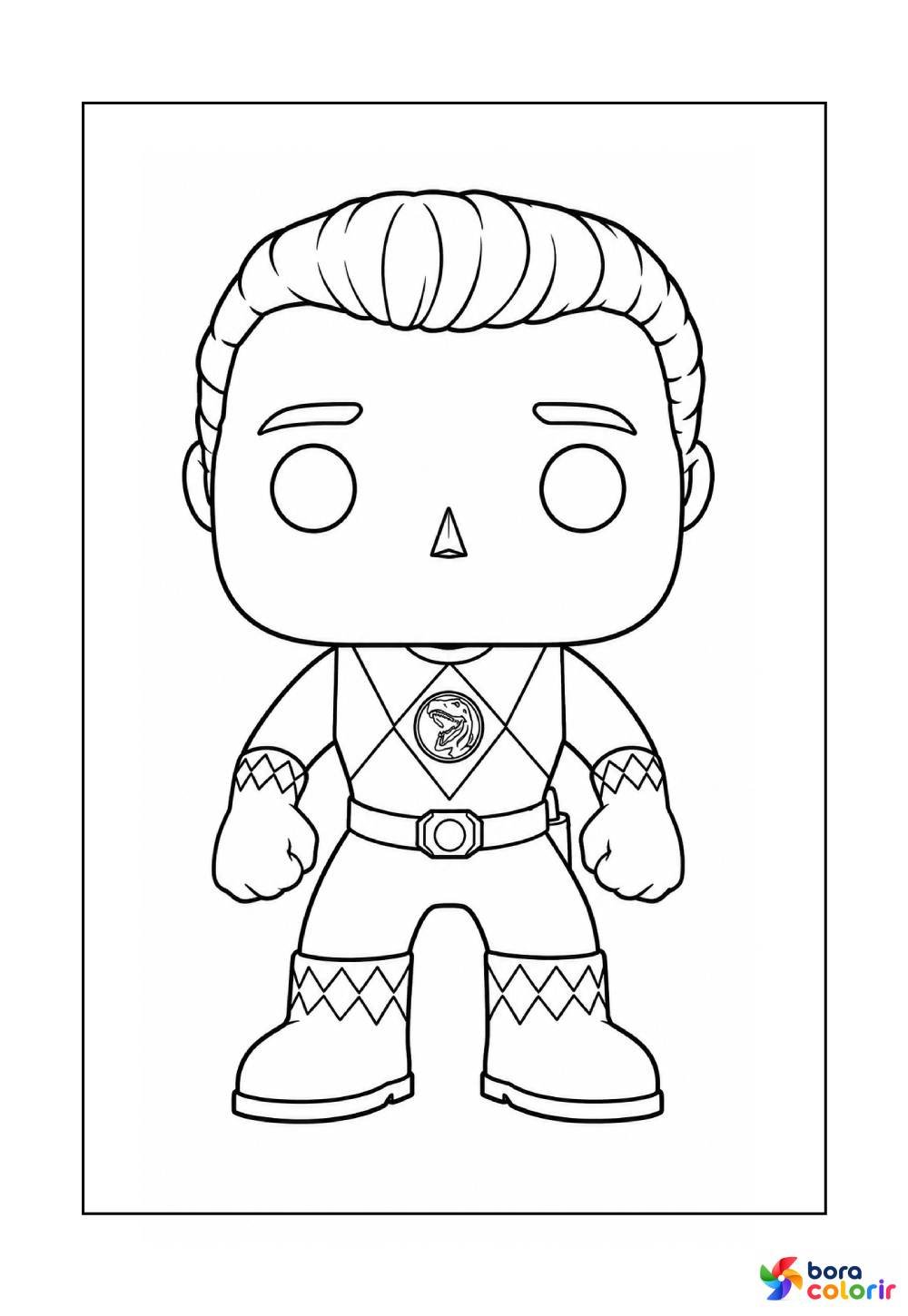 Desenhos do Power Ranger Vermelho Boneco Funko