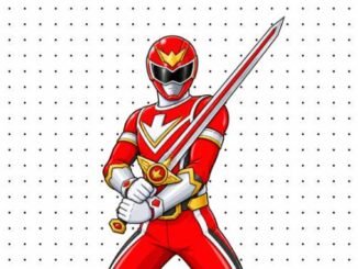 Desenhos do Power Ranger Vermelho para pintar