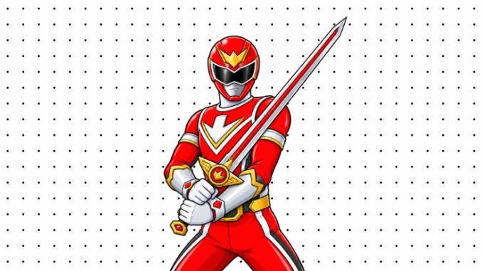 Desenhos do Power Ranger Vermelho para pintar