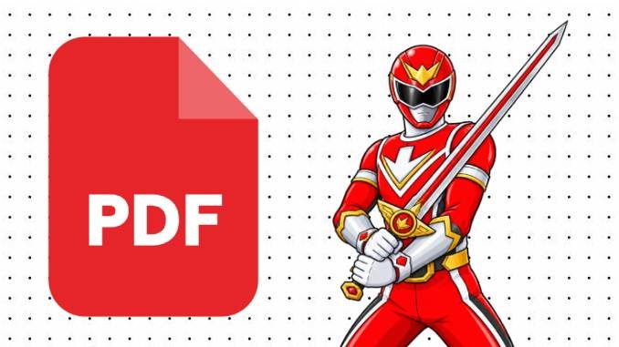 Desenhos do Power Ranger Vermelho em PDF