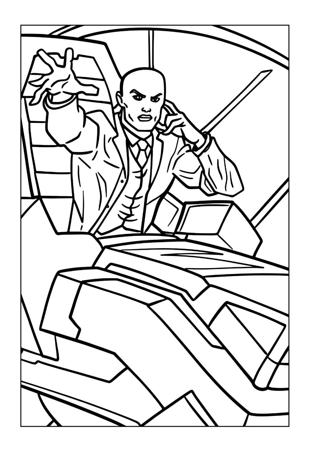 Desenho do Professor Xavier para pintar