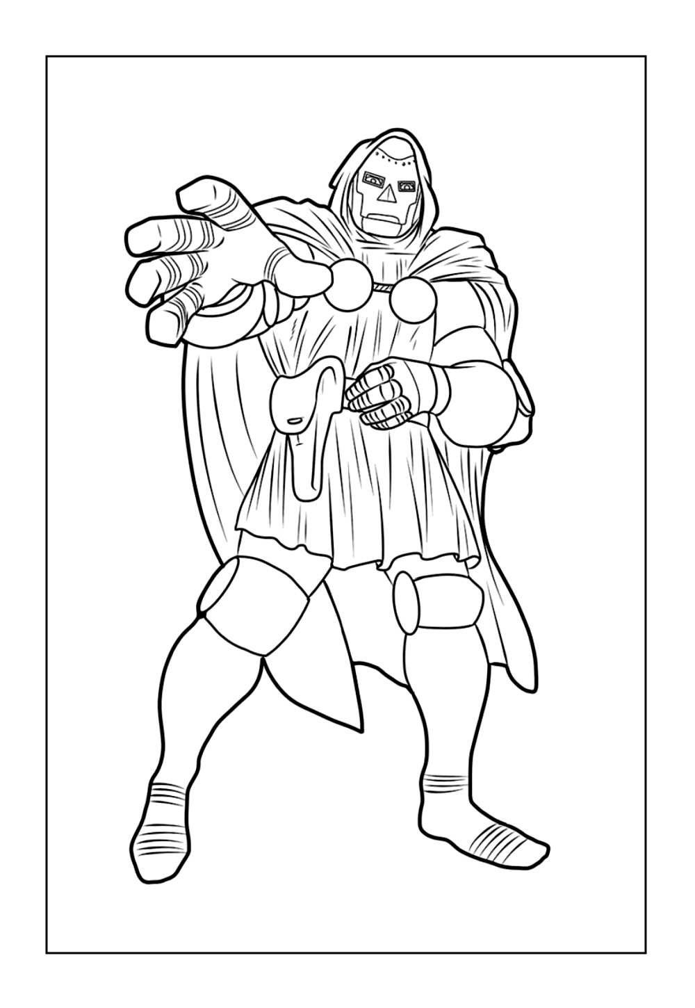 Desenho do Quarteto Fantástico para colorir