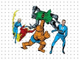 Desenhos do Quarteto Fantástico para colorir