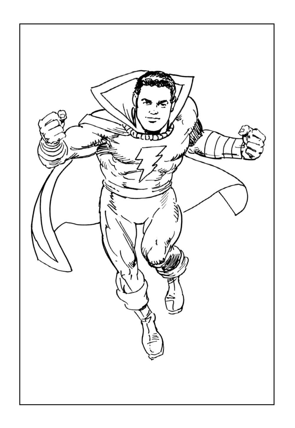 Shazam para colorir