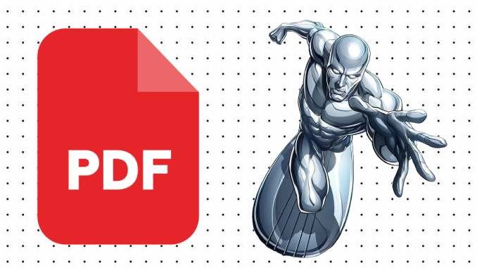 Desenhos do Surfista Prateado em PDF