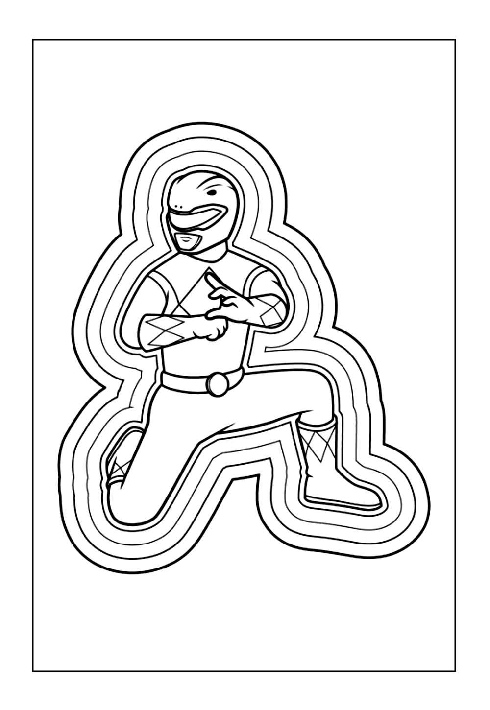Power Rangers Mighty Morphin para colorir
