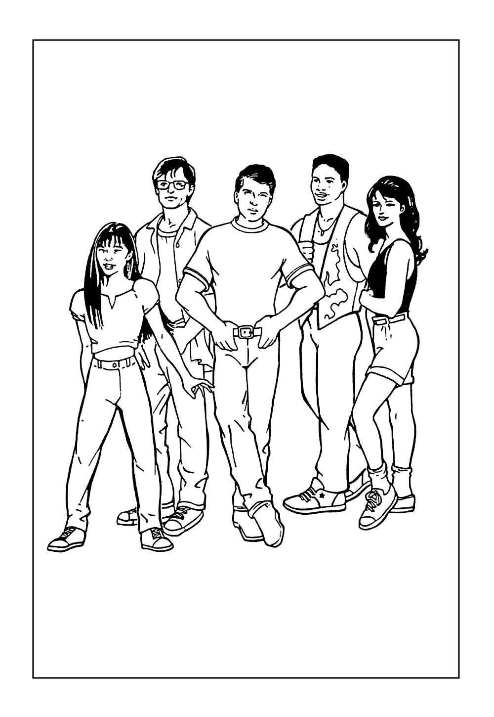 Power Rangers Mighty Morphin para colorir