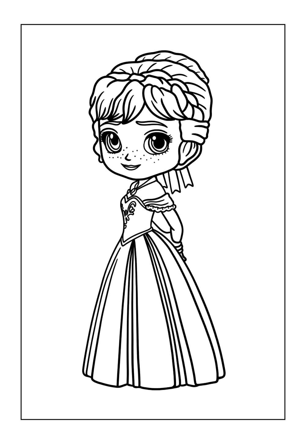 Desenho da Anna para imprimir