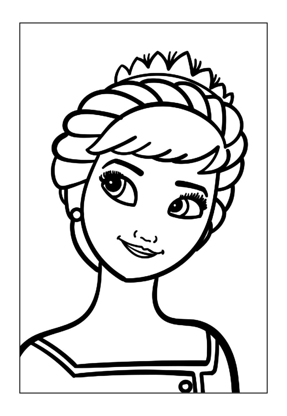 Desenhos da Anna para colorir