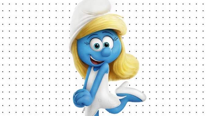 Desenhos da Smurfette para pintar