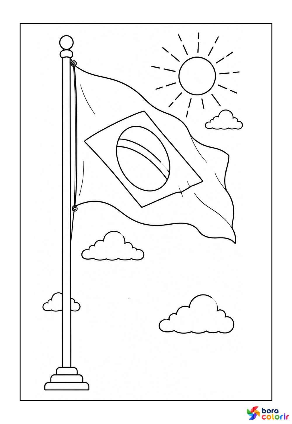 7 de Setembro para imprimir e colorir