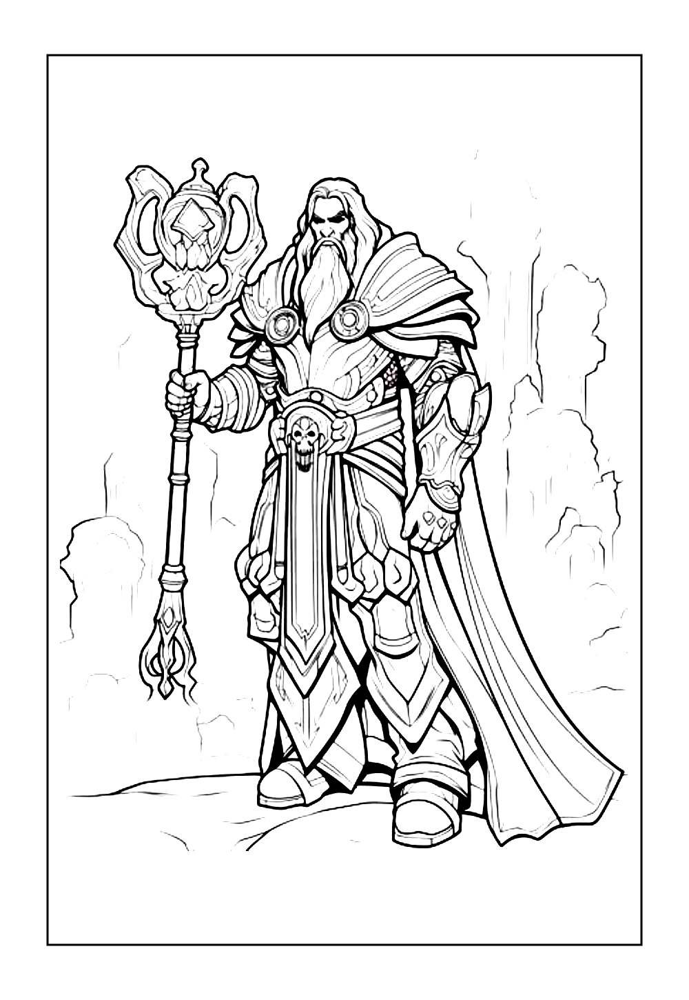 Desenho do Adam Warlock