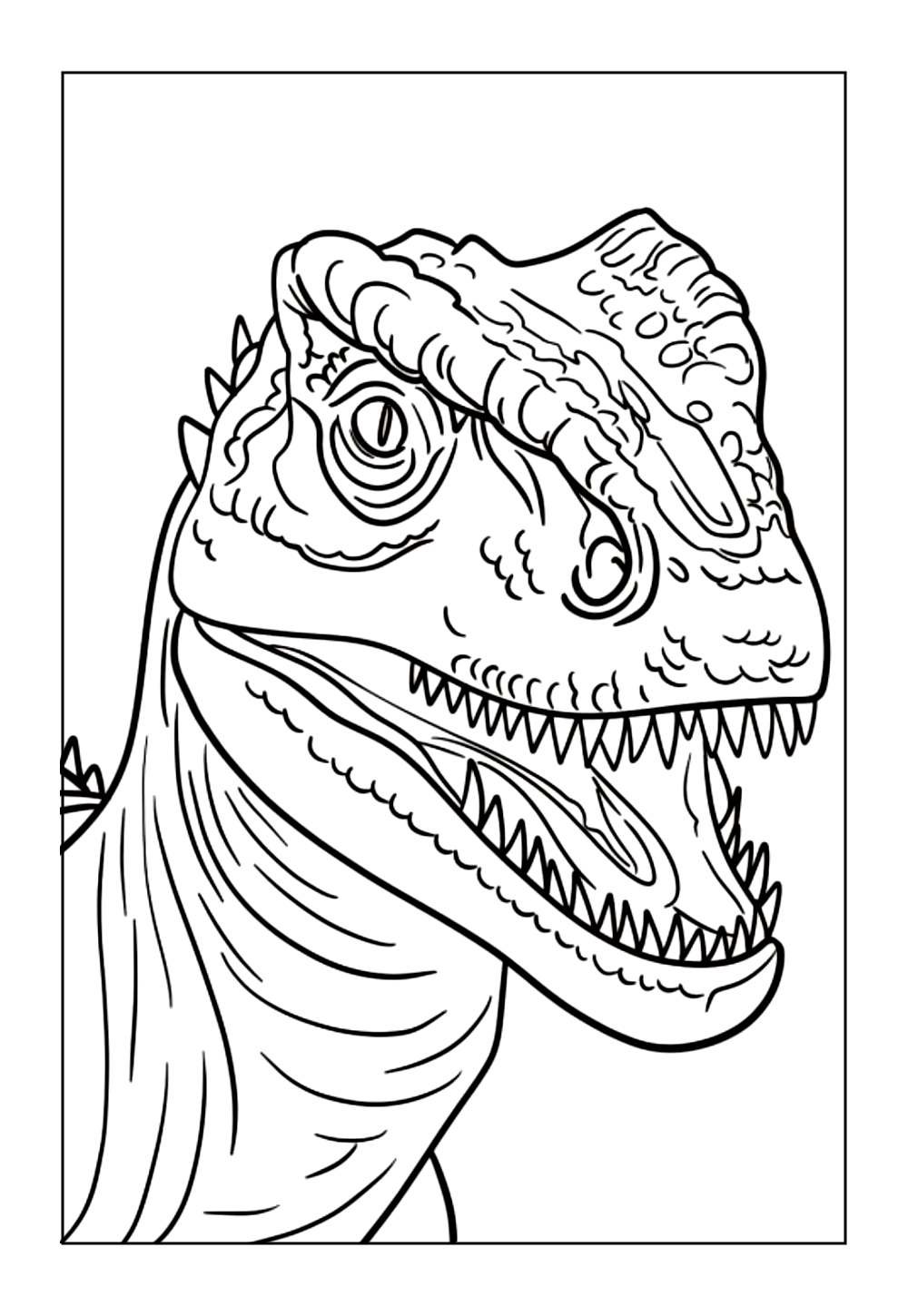 Desenho de Alossauro para colorir
