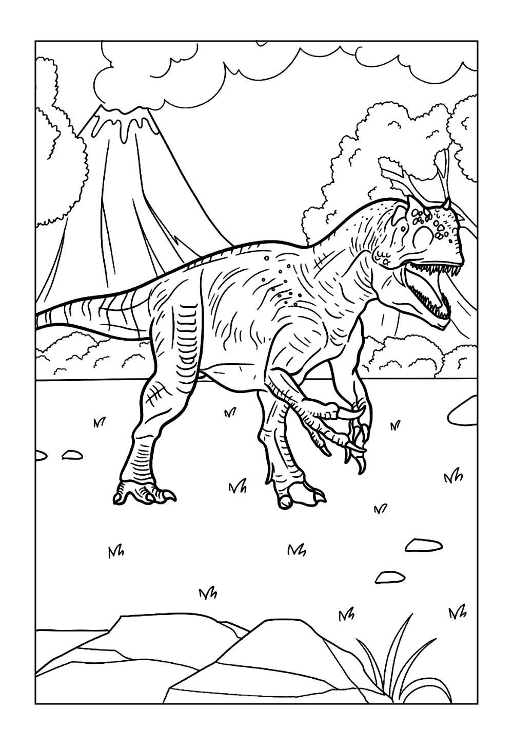 Alossauro para colorir